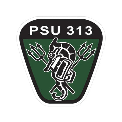 PSU 313 (U.S. Coast Guard) STICKER Vinyl Kiss-Cut Decal 3 Inch White - The Sticker Space