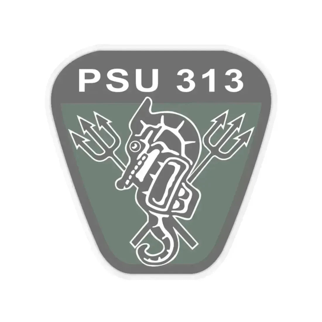 PSU 313 (U.S. Coast Guard) STICKER Vinyl Kiss-Cut Decal 4 Inch Transparent - The Sticker Space