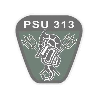 PSU 313 (U.S. Coast Guard) STICKER Vinyl Kiss-Cut Decal 4 Inch Transparent - The Sticker Space