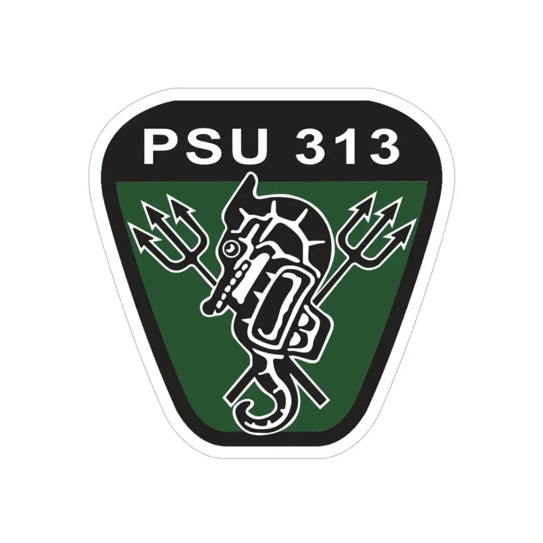 PSU 313 (U.S. Coast Guard) Transparent STICKER Die-Cut Vinyl Decal 4 Inch - The Sticker Space