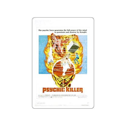 PSYCHIC KILLER (2) 1975 Movie Poster STICKER Vinyl Die-Cut Decal-White-The Sticker Space