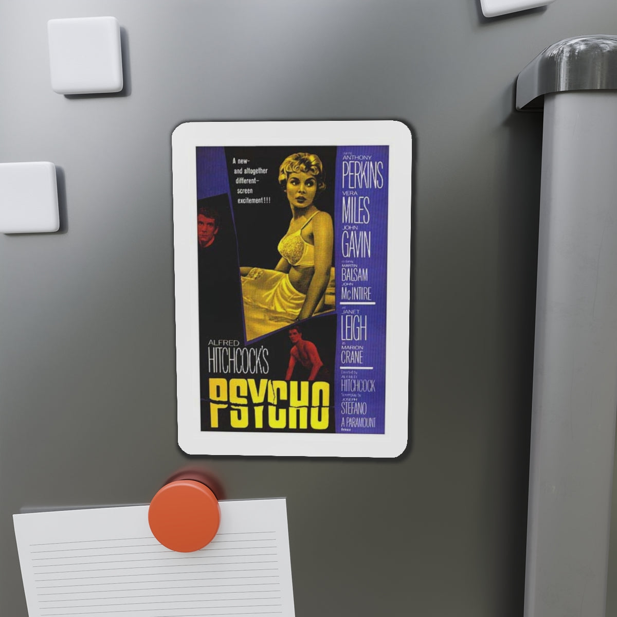 PSYCHO 1960 Movie Poster - Refrigerator Magnet-The Sticker Space