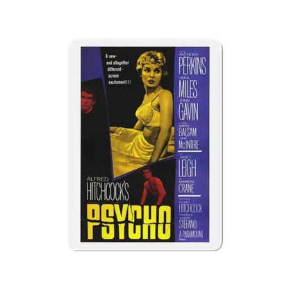 PSYCHO 1960 Movie Poster - Refrigerator Magnet 2 Inch Die-Cut - The Sticker Space