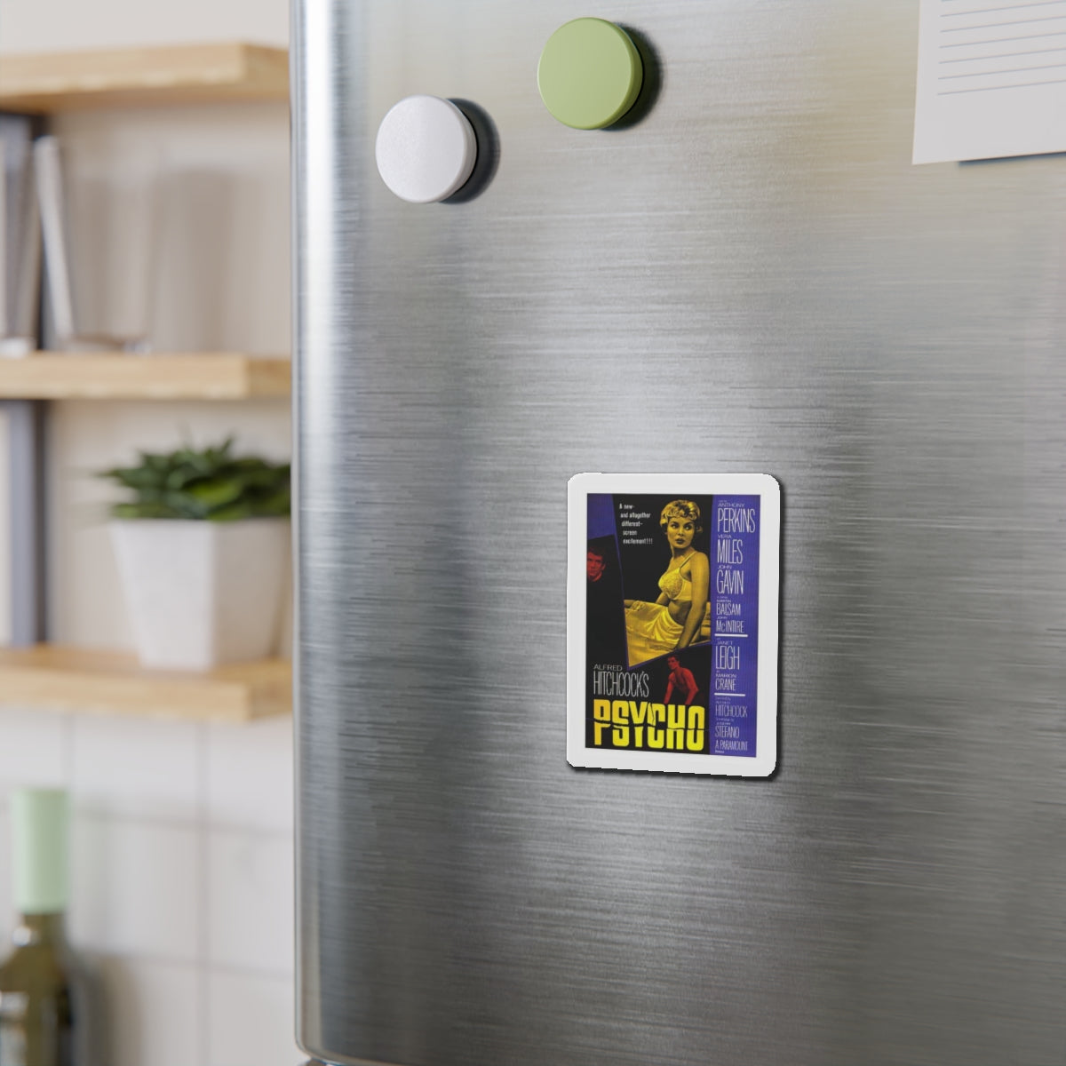 PSYCHO 1960 Movie Poster - Refrigerator Magnet-The Sticker Space