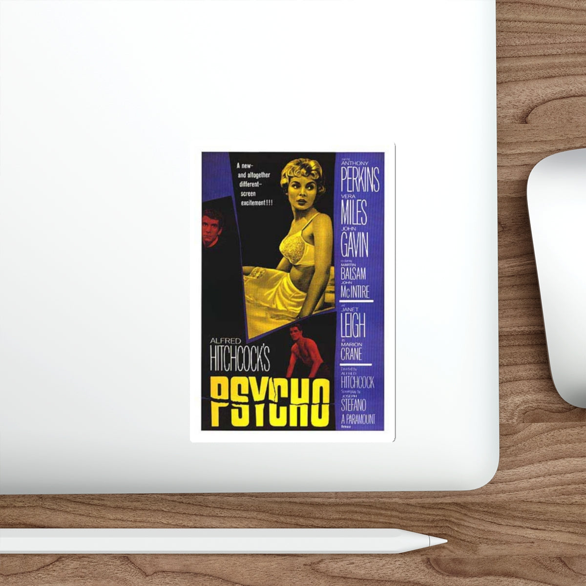 PSYCHO 1960 Movie Poster STICKER Vinyl Die-Cut Decal-The Sticker Space