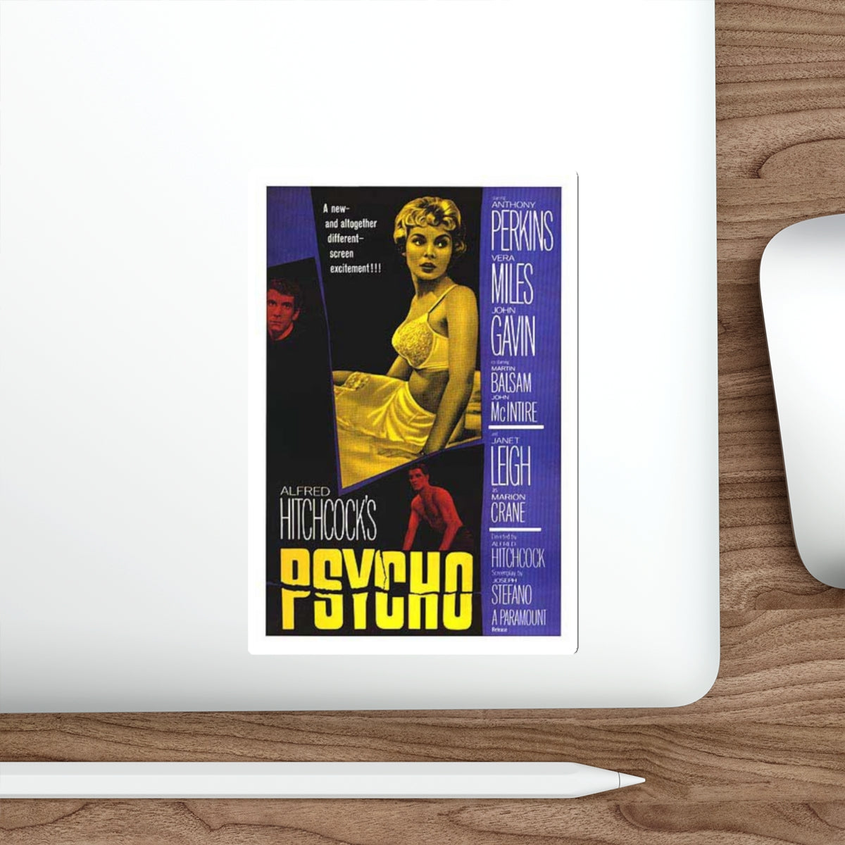 PSYCHO 1960 Movie Poster STICKER Vinyl Die-Cut Decal-The Sticker Space