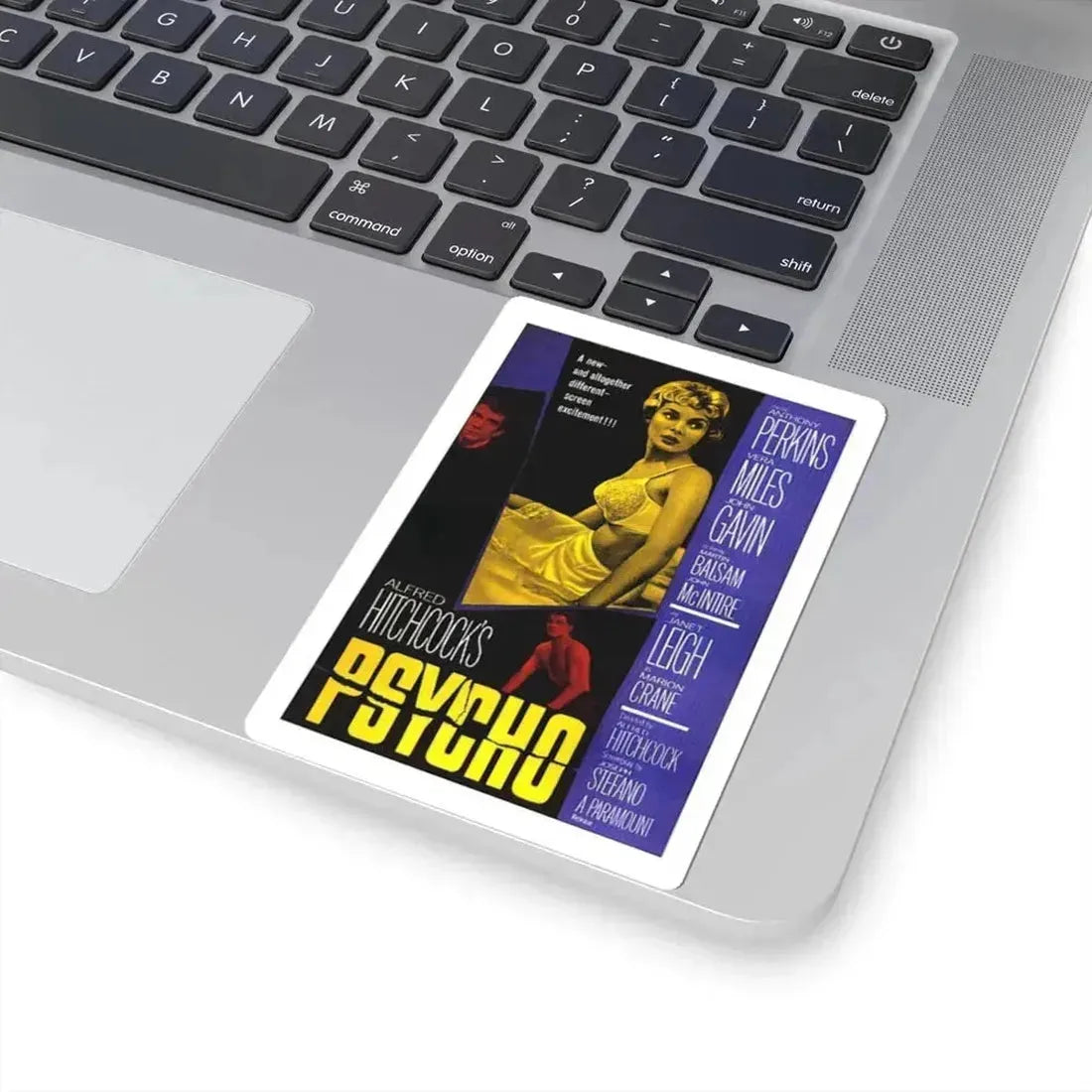 PSYCHO 1960 Movie Poster - STICKER Vinyl Kiss-Cut Decal - The Sticker Space