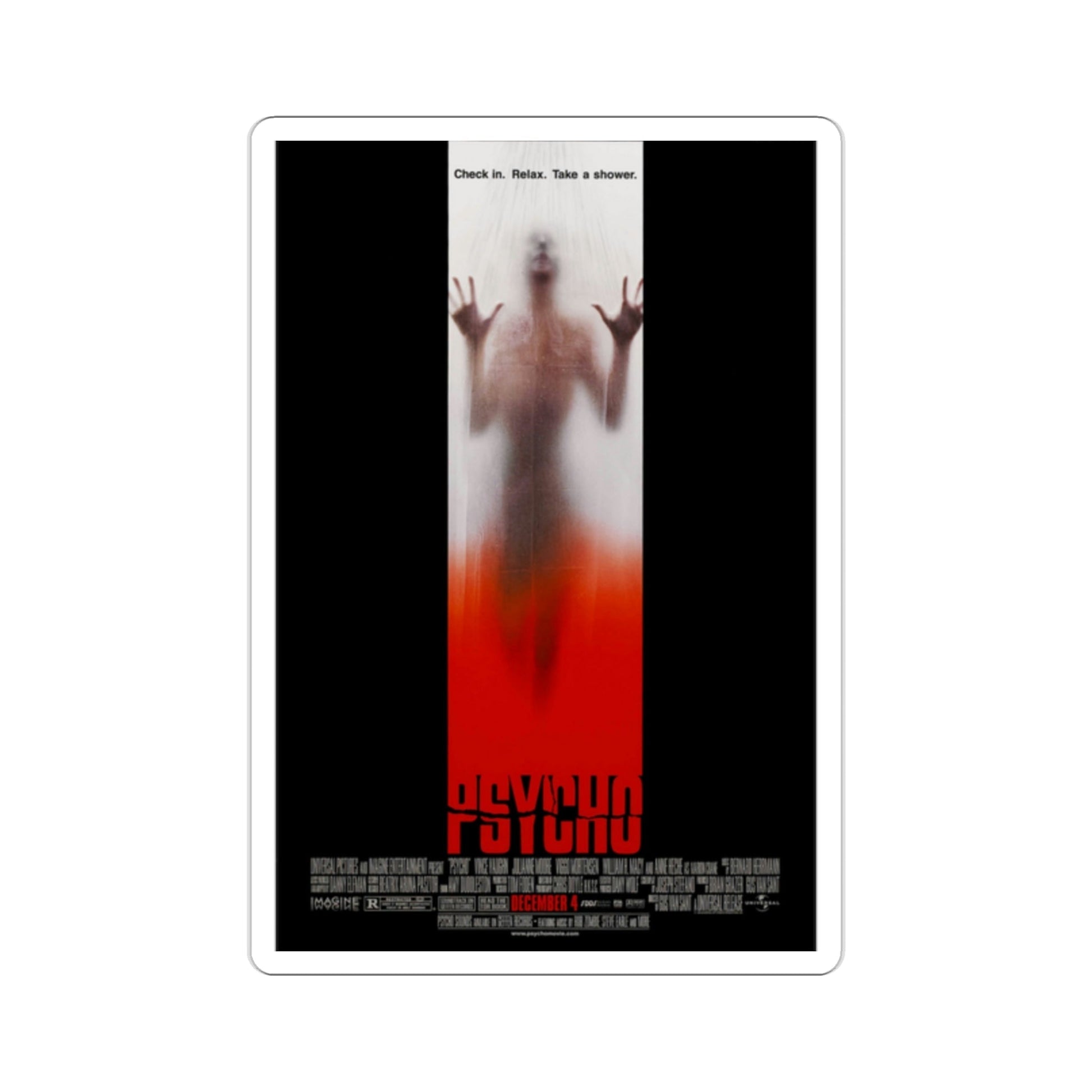 Psycho 1998 Movie Poster STICKER Vinyl Die-Cut Decal-2 Inch-The Sticker Space