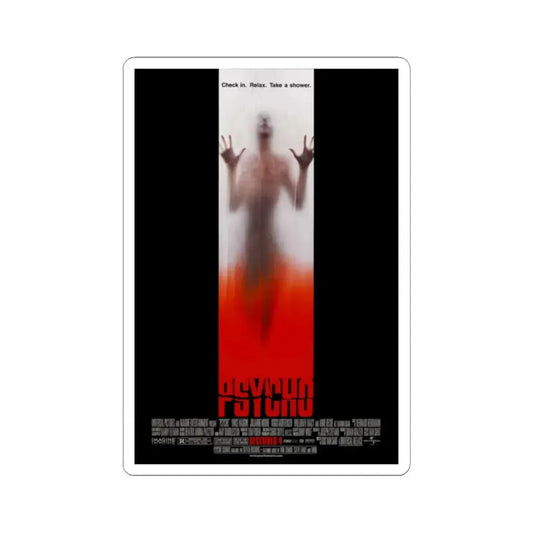 Psycho 1998 Movie Poster - STICKER Vinyl Kiss-Cut Decal 2 Inch White - The Sticker Space