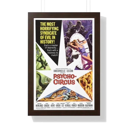 PSYCHO CIRCUS 1966 - Framed Movie Poster 16″ x 24″ Walnut - The Sticker Space