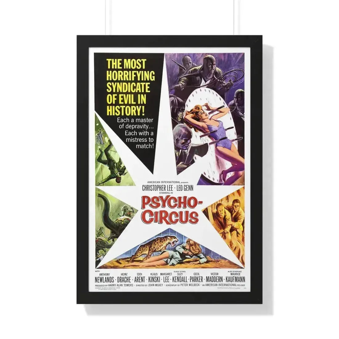 PSYCHO CIRCUS 1966 - Framed Movie Poster 20" x 30" Black - The Sticker Space