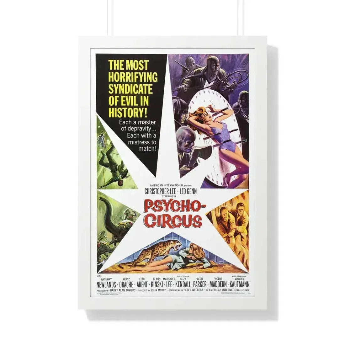 PSYCHO CIRCUS 1966 - Framed Movie Poster 20" x 30" White - The Sticker Space