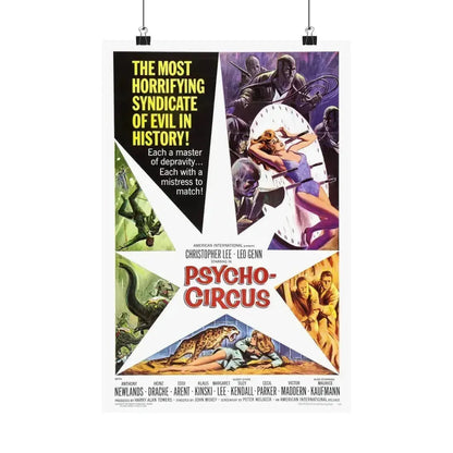 PSYCHO CIRCUS 1966 - Paper Movie Poster 12″ x 18″ Matte - The Sticker Space
