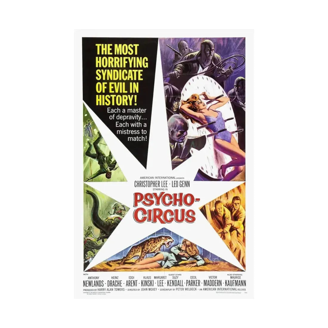 PSYCHO CIRCUS 1966 - Paper Movie Poster - The Sticker Space