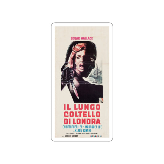 PSYCHO CIRCUS (ITALIAN) 1966 Movie Poster STICKER Vinyl Die-Cut Decal-White-The Sticker Space