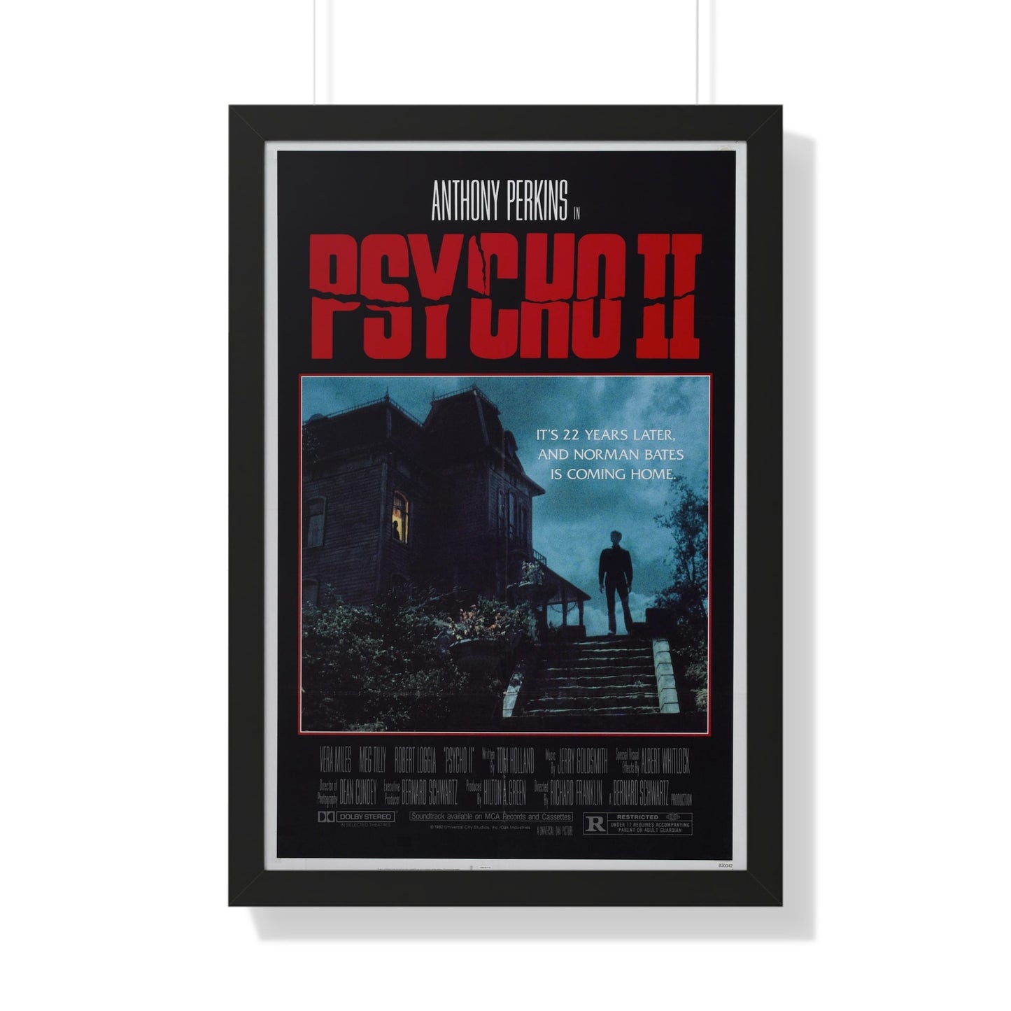 PSYCHO II 1983 - Framed Movie Poster-20" x 30"-The Sticker Space