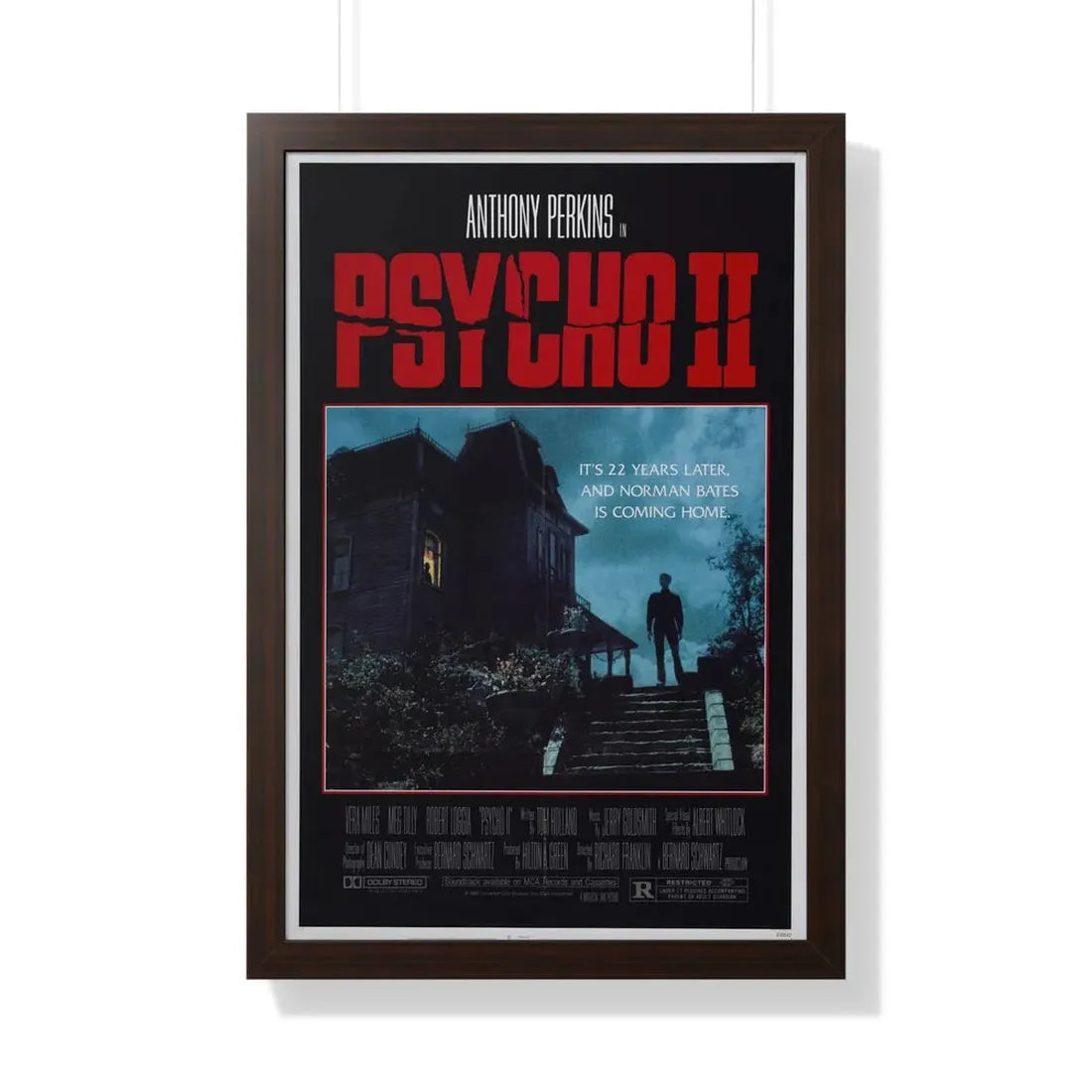 PSYCHO II 1983 - Framed Movie Poster - The Sticker Space