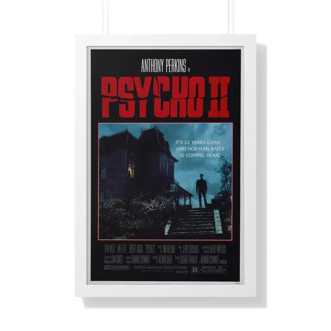 PSYCHO II 1983 - Framed Movie Poster - The Sticker Space