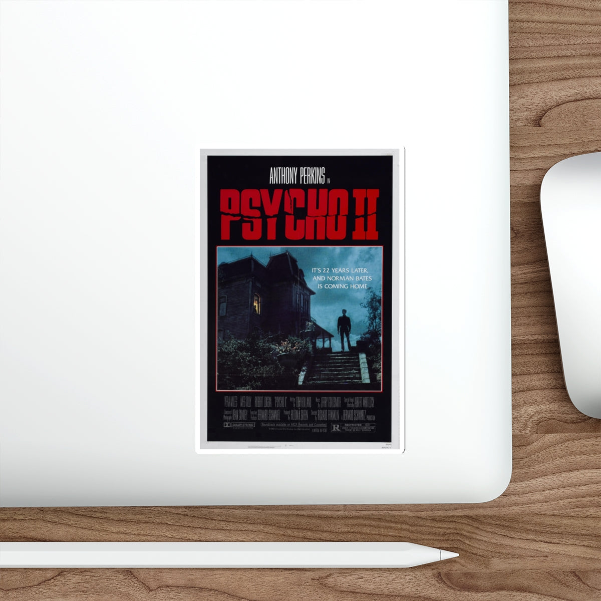 PSYCHO II 1983 Movie Poster STICKER Vinyl Die-Cut Decal-The Sticker Space