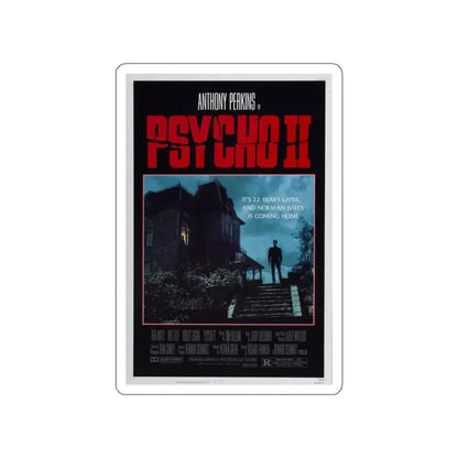 PSYCHO II 1983 Movie Poster STICKER Vinyl Die-Cut Decal 3 Inch - The Sticker Space