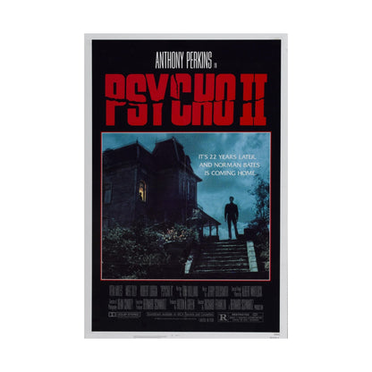 PSYCHO II 1983 - Paper Movie Poster-The Sticker Space