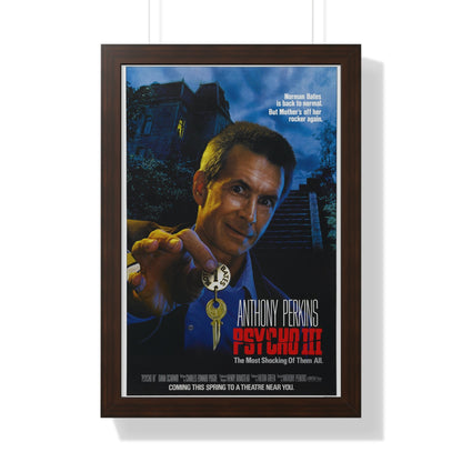 PSYCHO III 1986 - Framed Movie Poster-16″ x 24″-The Sticker Space