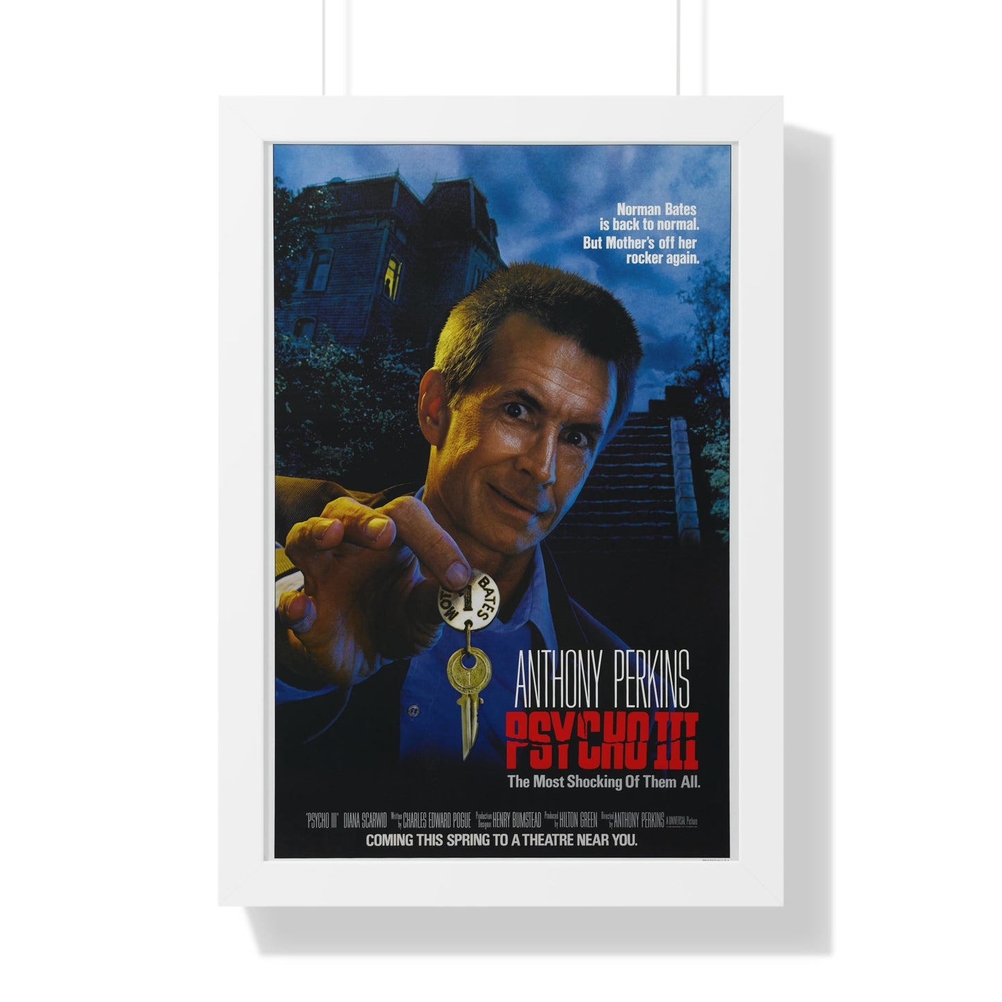 PSYCHO III 1986 - Framed Movie Poster-16″ x 24″-The Sticker Space