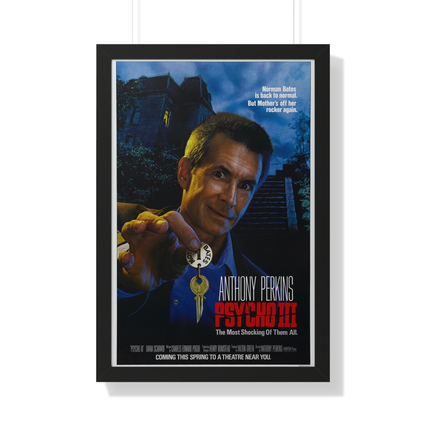 PSYCHO III 1986 - Framed Movie Poster-20" x 30"-The Sticker Space