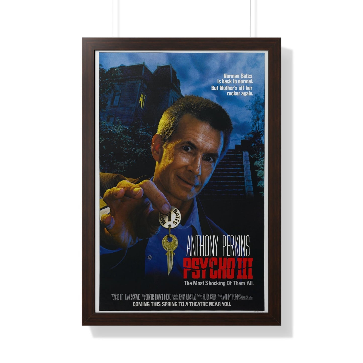 PSYCHO III 1986 - Framed Movie Poster-20" x 30"-The Sticker Space