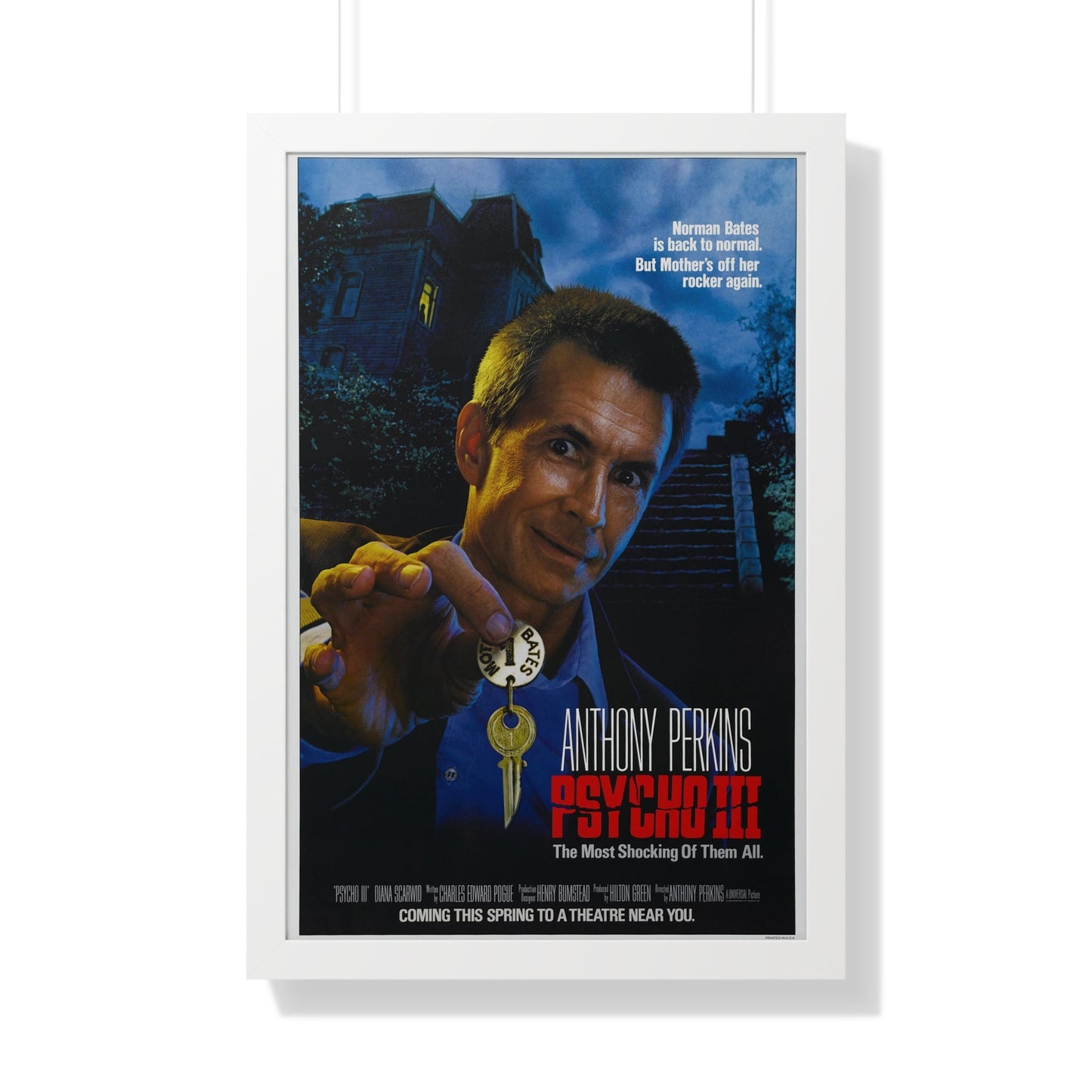 PSYCHO III 1986 - Framed Movie Poster-20" x 30"-The Sticker Space