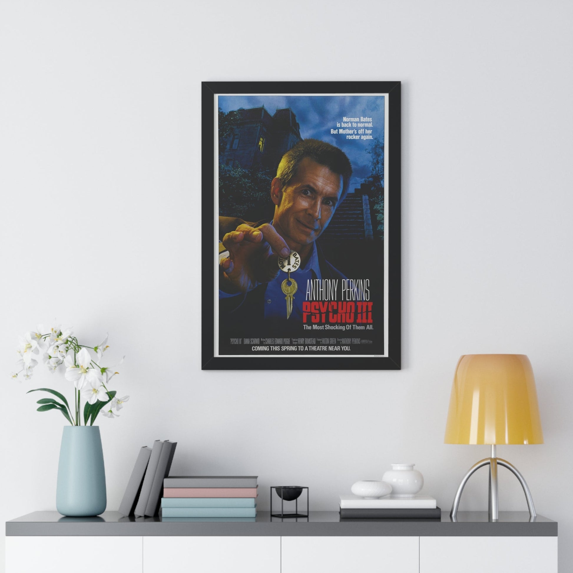 PSYCHO III 1986 - Framed Movie Poster-The Sticker Space