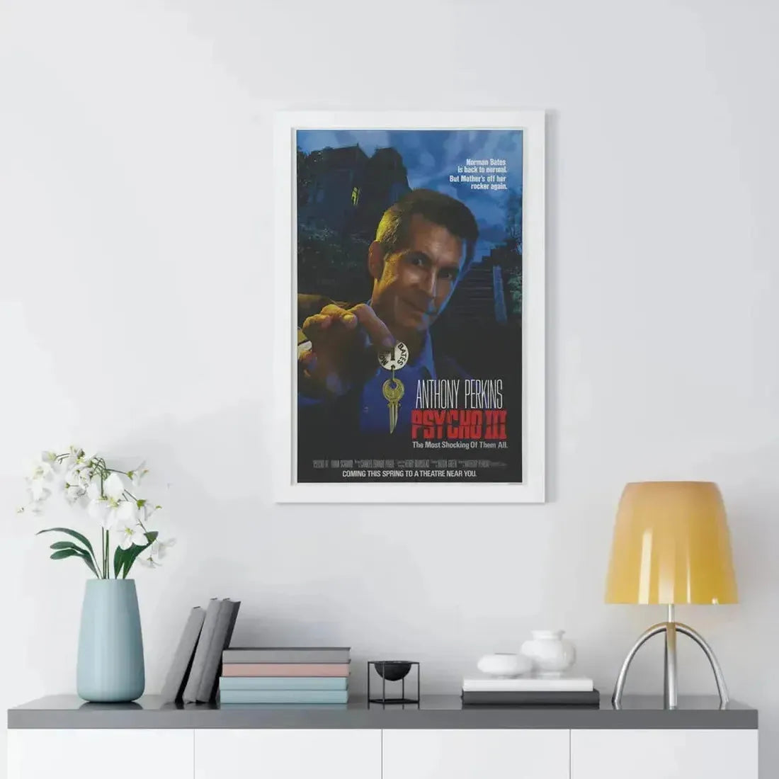 PSYCHO III 1986 - Framed Movie Poster - The Sticker Space
