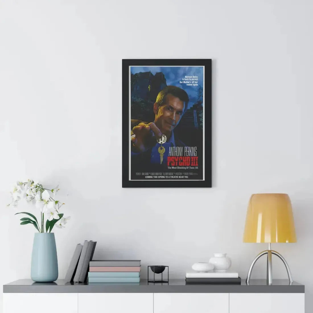 PSYCHO III 1986 - Framed Movie Poster - The Sticker Space