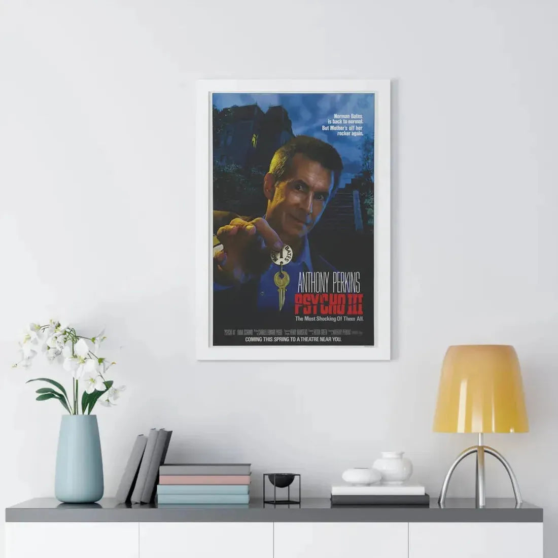 PSYCHO III 1986 - Framed Movie Poster - The Sticker Space