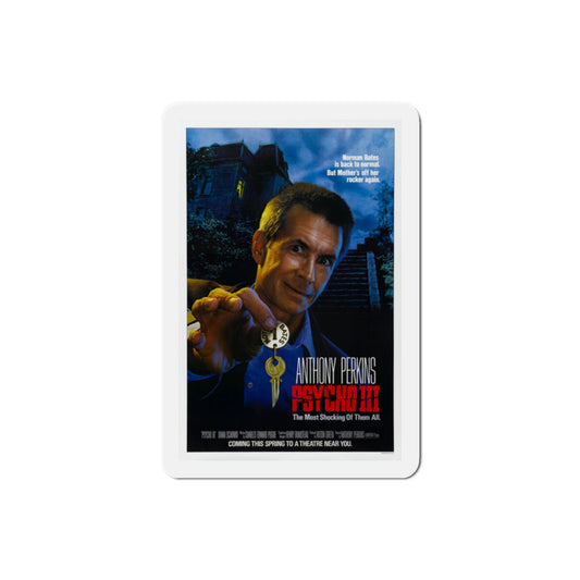 Psycho III 1986 Movie Poster Die-Cut Magnet-2" x 2"-The Sticker Space