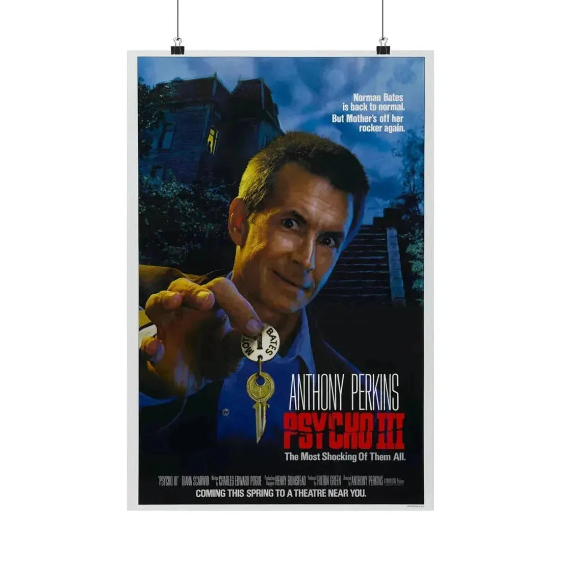 PSYCHO III 1986 - Paper Movie Poster 16″ x 24″ Matte - The Sticker Space