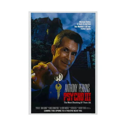 PSYCHO III 1986 - Paper Movie Poster - The Sticker Space