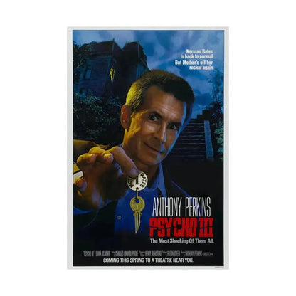 PSYCHO III 1986 - Paper Movie Poster - The Sticker Space