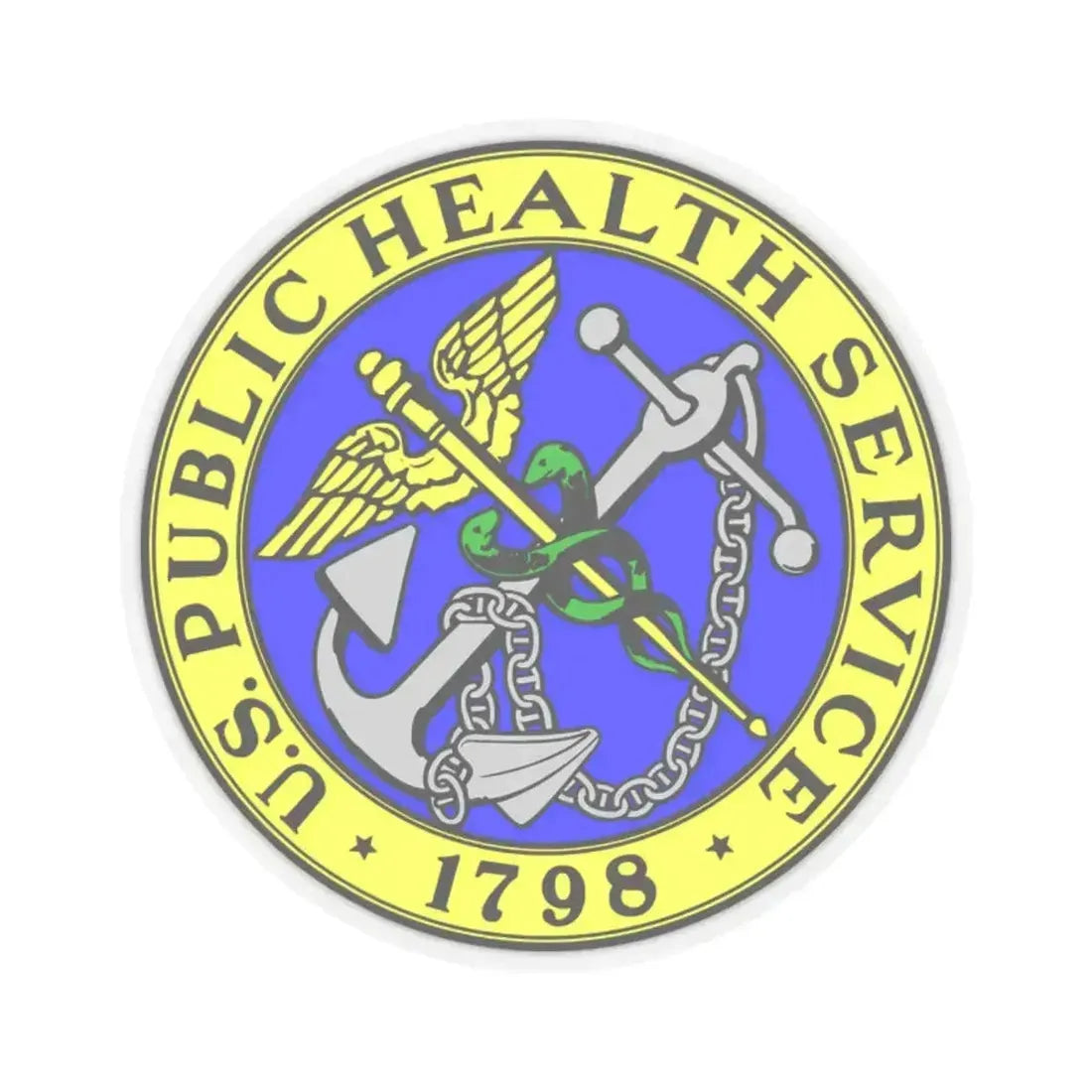 Public Health Service - STICKER Vinyl Kiss-Cut Decal 2 Inch Transparent - The Sticker Space
