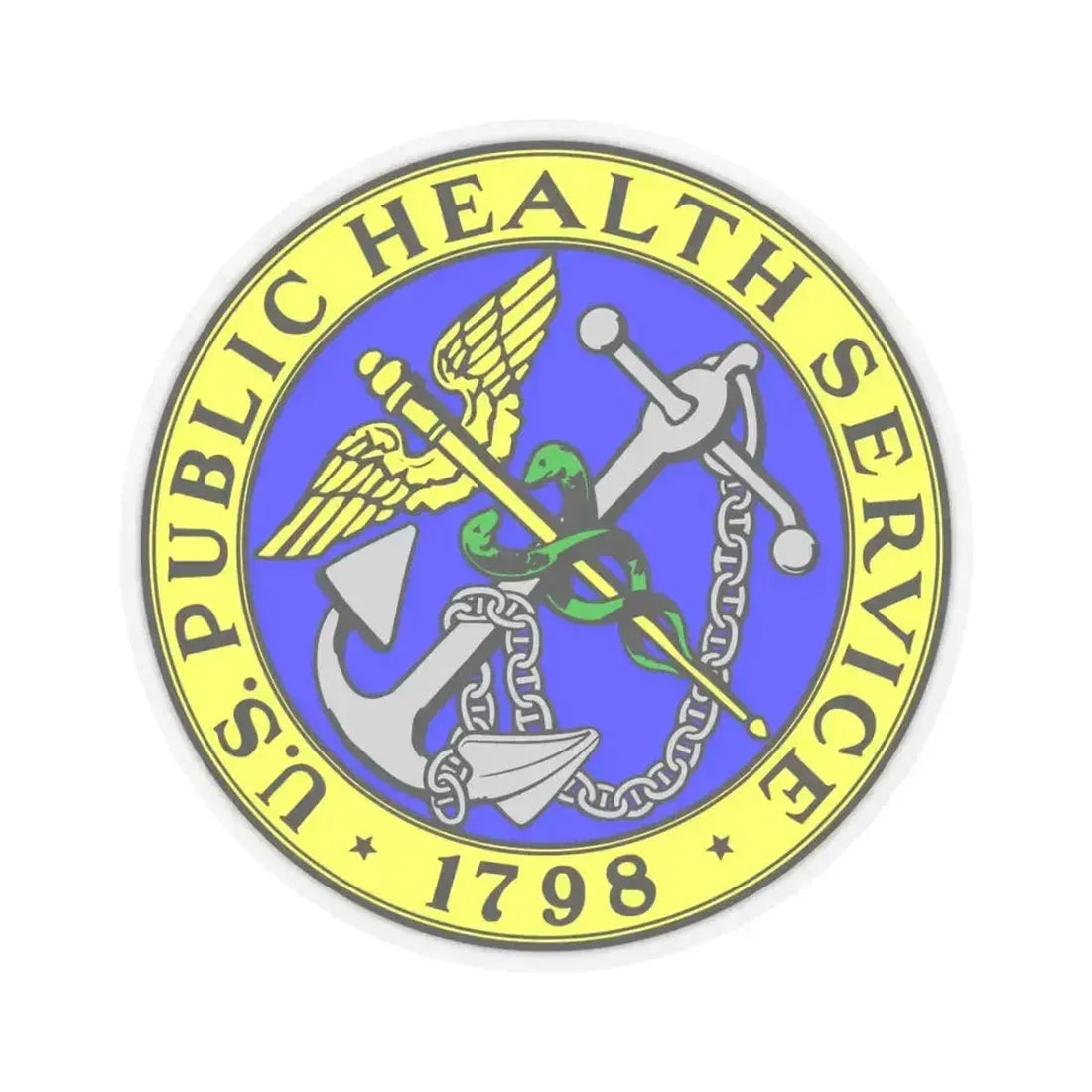 Public Health Service - STICKER Vinyl Kiss-Cut Decal 3 Inch Transparent - The Sticker Space