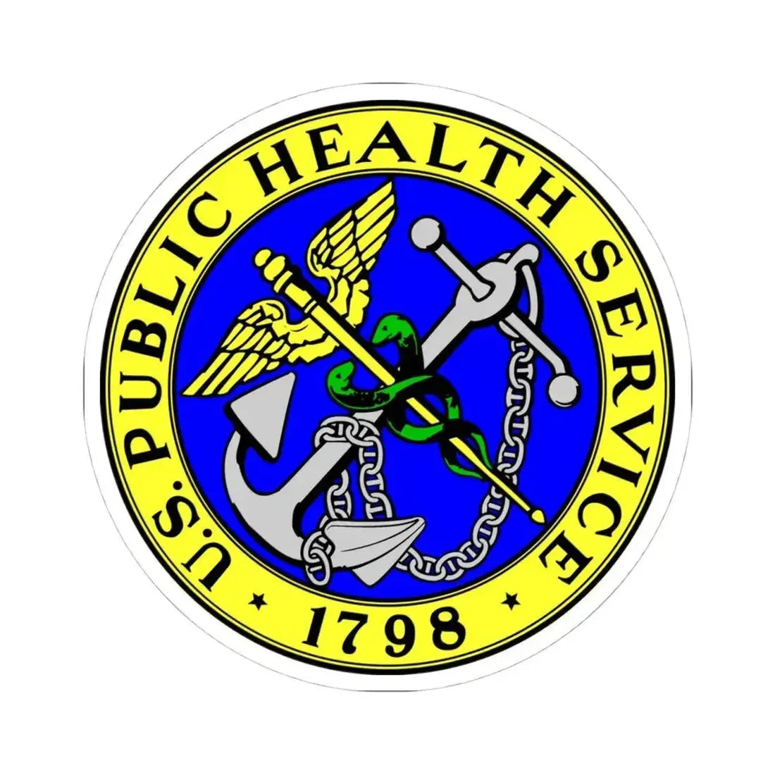 Public Health Service - STICKER Vinyl Kiss-Cut Decal 4 Inch White - The Sticker Space