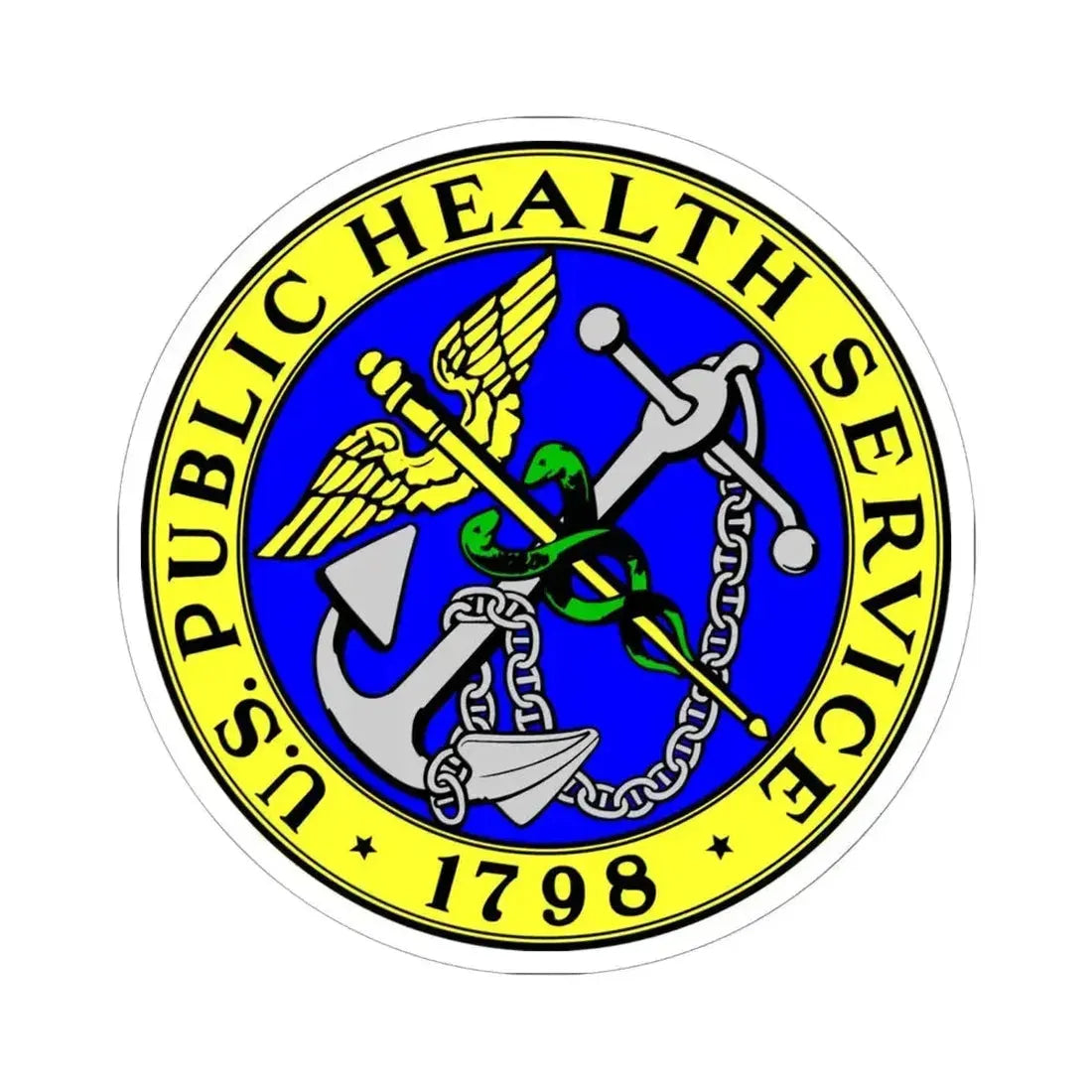 Public Health Service - STICKER Vinyl Kiss-Cut Decal 6 Inch White - The Sticker Space
