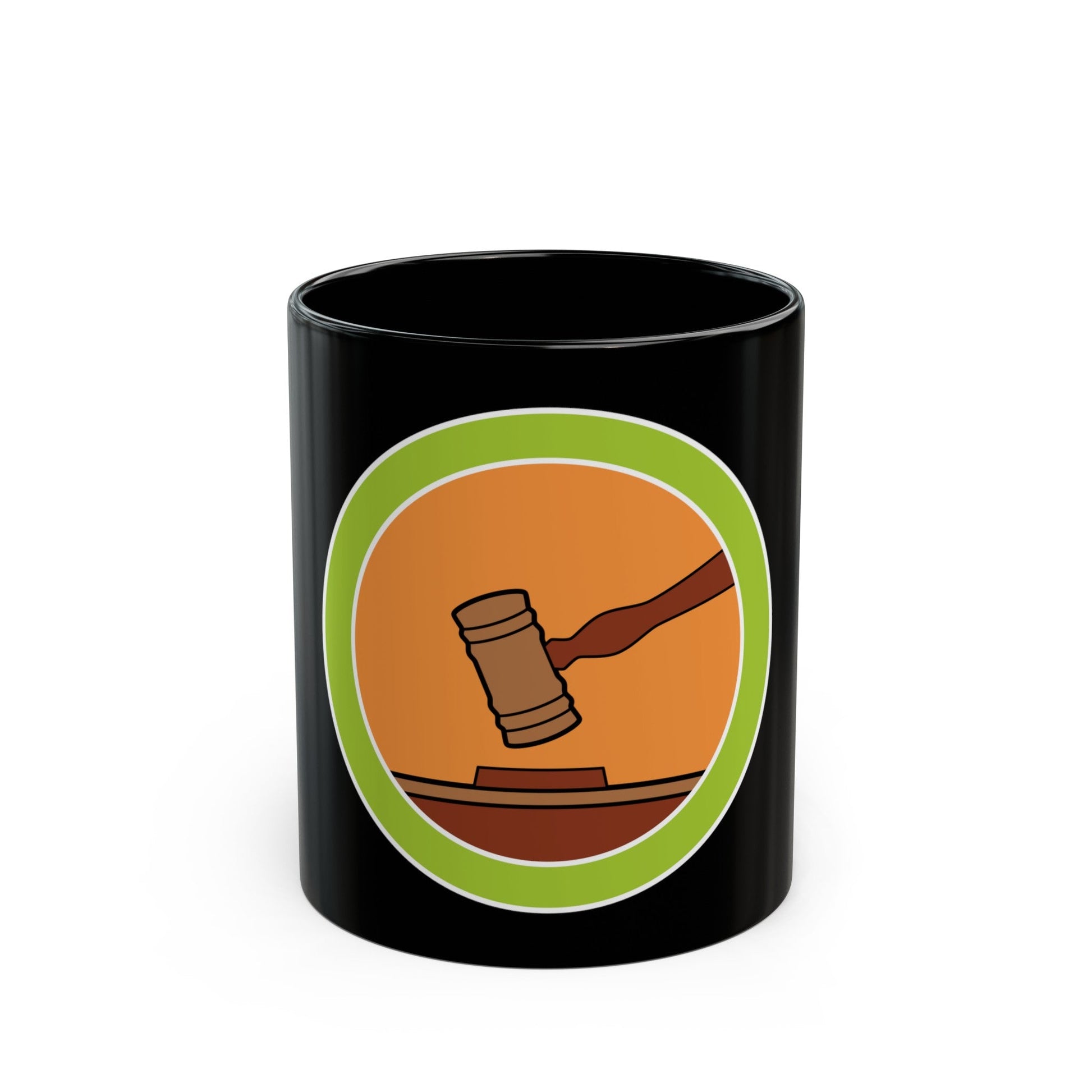 Public Speaking (Boy Scout Merit Badge) Black Coffee Mug-11oz-The Sticker Space