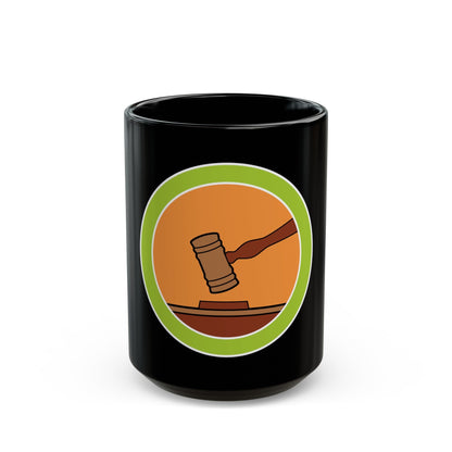 Public Speaking (Boy Scout Merit Badge) Black Coffee Mug-15oz-The Sticker Space