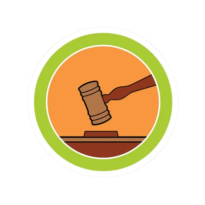 Public Speaking (Boy Scout Merit Badge) STICKER Vinyl Kiss-Cut Decal 2 Inch White - The Sticker Space