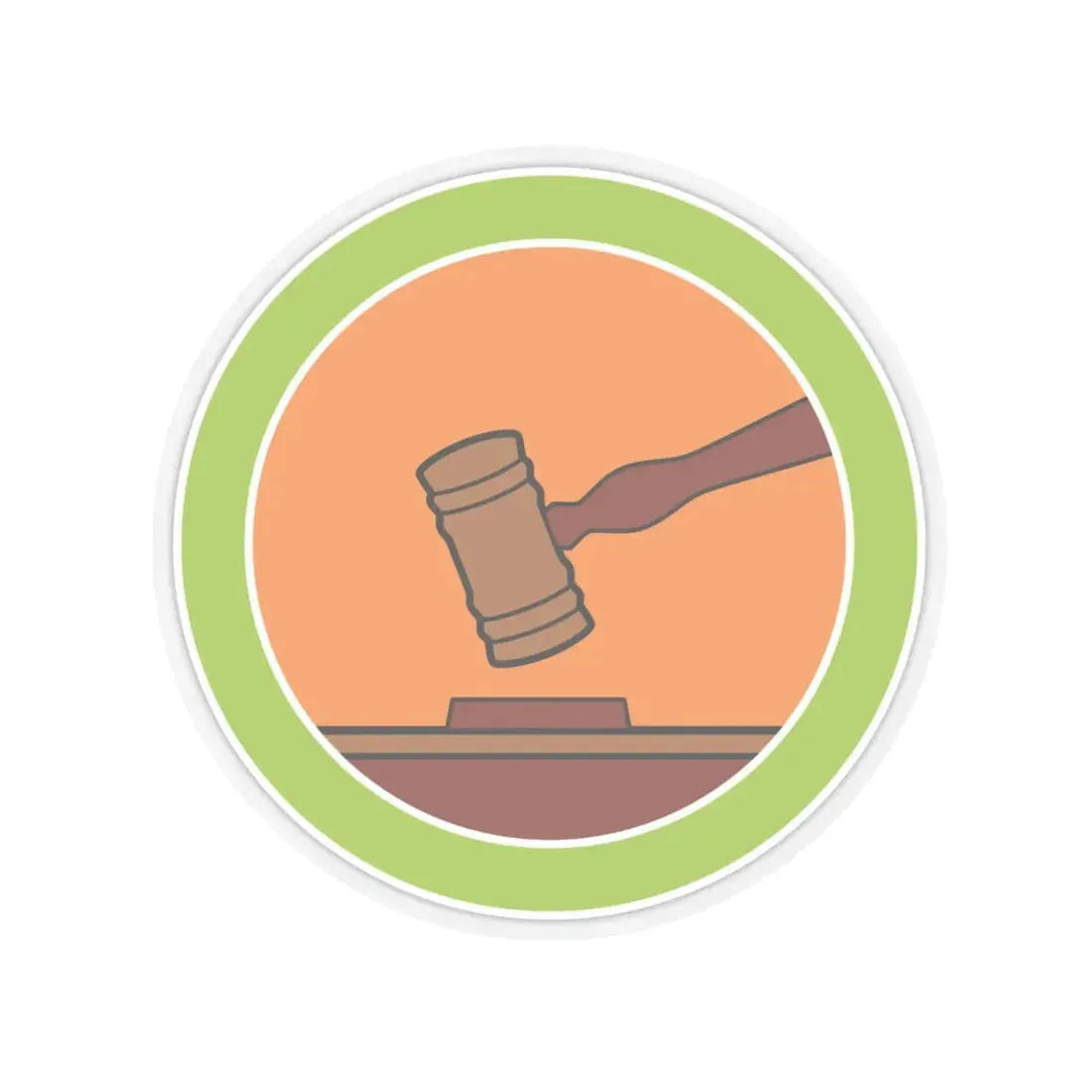 Public Speaking (Boy Scout Merit Badge) STICKER Vinyl Kiss-Cut Decal 6 Inch Transparent - The Sticker Space