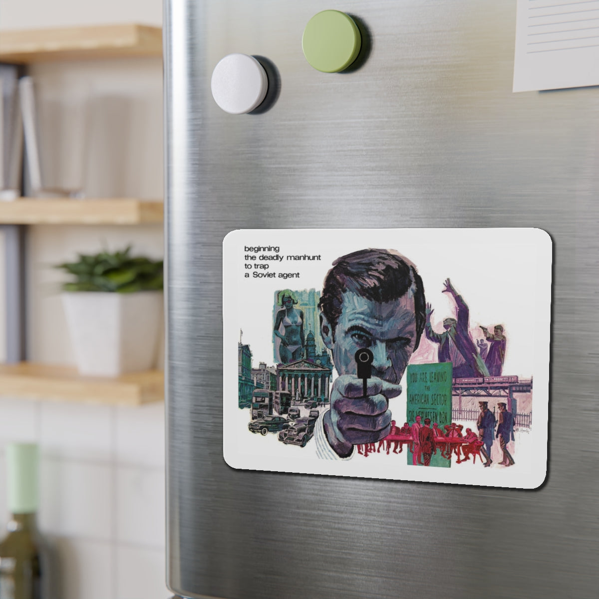 Publication unknown (1) (Magazine Illustration) Refrigerator Magnet-The Sticker Space