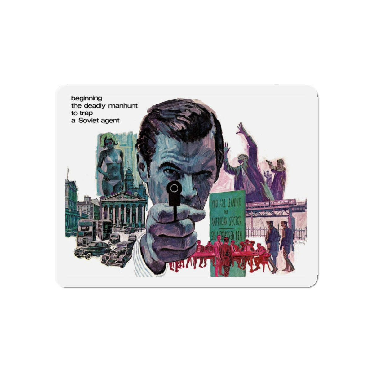 Publication unknown (1) (Magazine Illustration) Refrigerator Magnet-5" x 5"-The Sticker Space