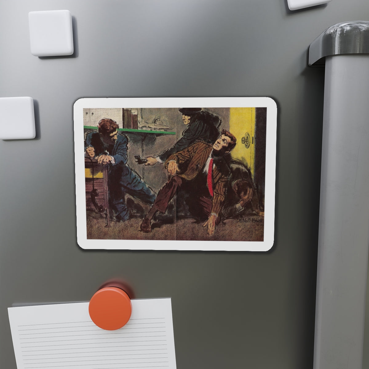 Publication unknown (2) (Magazine Illustration) Refrigerator Magnet-The Sticker Space