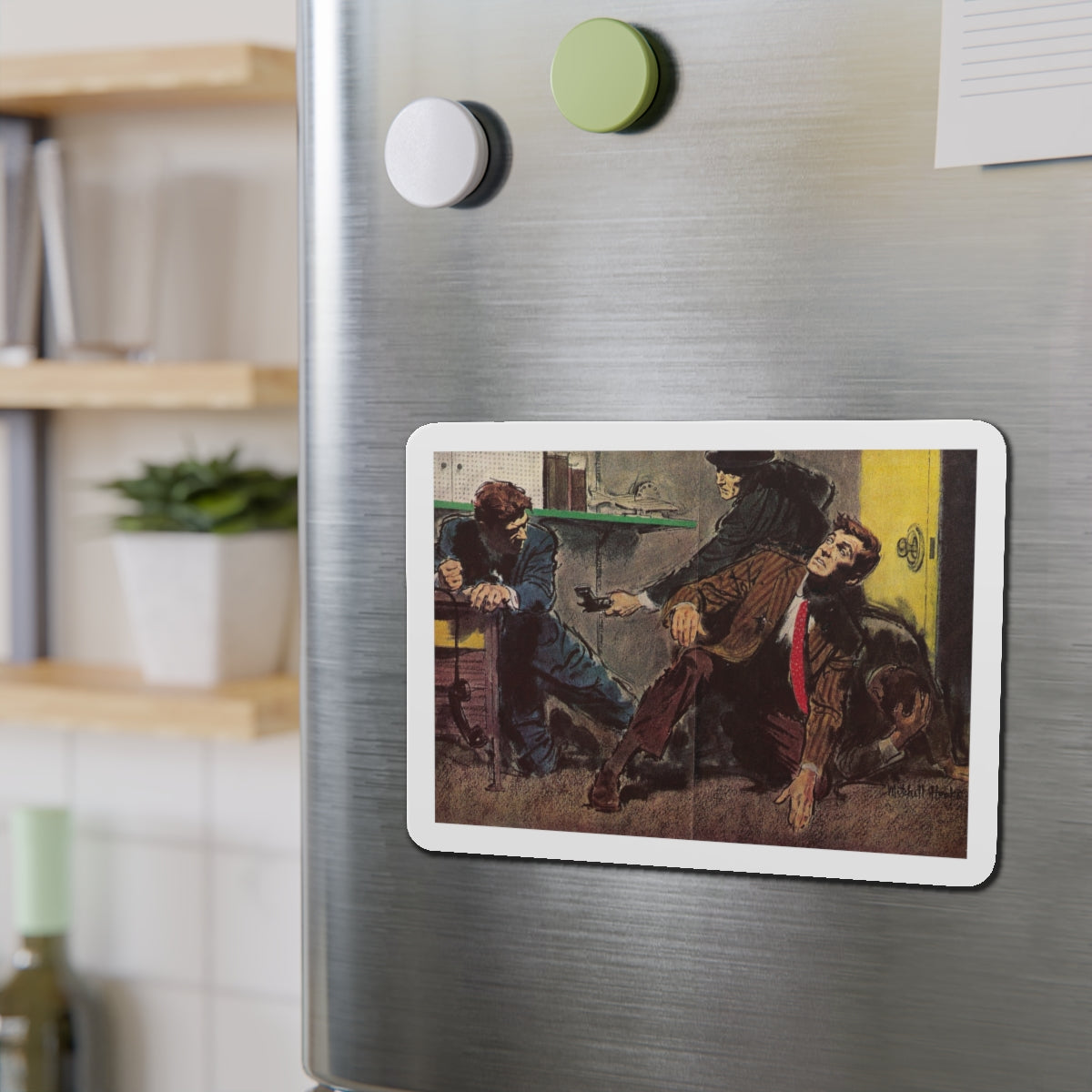 Publication unknown (2) (Magazine Illustration) Refrigerator Magnet-The Sticker Space